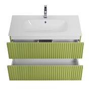 Тумба под раковину Art&Max Torino 90 AM-TORINO-900-2C-SO-MN-P подвесная цвет Мята-2