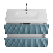 Тумба под раковину Art&Max Torino 90 AM-TORINO-900-2C-SO-NG-P подвесная цвет Ниагара-2