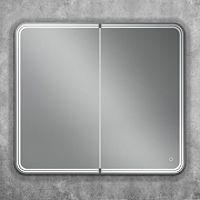 Зеркальный шкаф Art&Max Verona 90 AM-Ver-900-800-2D-DS-F с подсветкой цвет Белый-1