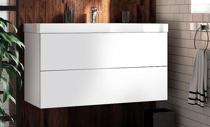 Тумба под раковину Art&Max Verona Push 100 AM-Verona-Push-1000-2C-SO-BI-TS подвесная 