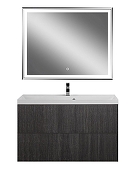 Тумба под раковину Art&Max Verona Push 100 AM-Verona-Push-1000-2C-SO-KD подвесная цвет Кадена Дарк-5