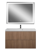 Тумба под раковину Art&Max Verona Push 100 AM-Verona-Push-1000-2C-SO-KV подвесная цвет Кадена Вуд-5