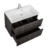 Тумба под раковину Art&Max Verona Push 80 AM-Verona-Push-800-2C-SO-KD подвесная цвет Кадена Дарк-3