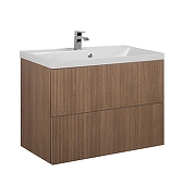 Тумба под раковину Art&Max Verona Push 80 AM-Verona-Push-800-2C-SO-KV подвесная цвет Кадена Вуд