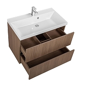 Тумба под раковину Art&Max Verona Push 80 AM-Verona-Push-800-2C-SO-KV подвесная цвет Кадена Вуд-3