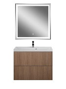 Тумба под раковину Art&Max Verona Push 80 AM-Verona-Push-800-2C-SO-KV подвесная цвет Кадена Вуд-5