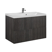 Тумба под раковину Art&Max Verona Push 90 AM-Verona-Push-900-2C-SO-KD подвесная цвет Кадена Дарк