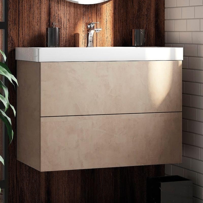 Тумба под раковину Art&Max Verona Push 90 AM-Verona-Push-900-2C-SO-St подвесная 