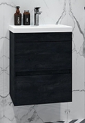 Тумба под раковину Art&Max Family M 40 Family-M-400-2C-SO-HC подвесная цвет Угольный камень