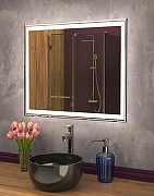 Зеркало Art&Max Zoe 90 AM-Zoe-900-800-DS-F с подсветкой с сенсорным выключателем-6
