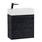 Тумба под раковину Art&Max Family M 50 Family-M-500-1D-SO-HC подвесная цвет Угольный камень