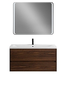 Тумба под раковину Art&Max Family M 100 Family-M-1000-2C-SO-BO подвесная цвет Дуб бурбон-4