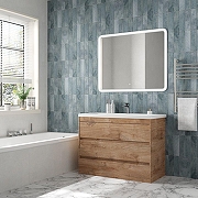 Тумба под раковину Art&Max Family M 100 FAMILY-M-1000-3C-PIA-HG цвет Дуб Харбор золотой-1