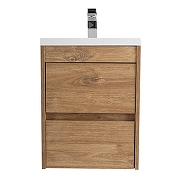 Тумба под раковину Art&Max Family M 40 Family-M-400-2C-SO-HG подвесная цвет Дуб Харбор золотой