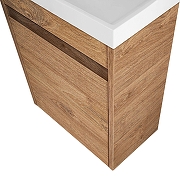 Тумба под раковину Art&Max Family M 50 Family-M-500-1D-SO-HG подвесная цвет Дуб Харбор золотой-2