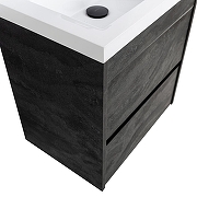 Тумба под раковину Art&Max Family M 50 Family-M-500-2C-SO-HC подвесная цвет Угольный камень-1