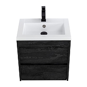 Тумба под раковину Art&Max Family M 50 Family-M-500-2C-SO-HC подвесная цвет Угольный камень-2