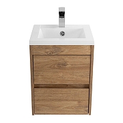 Тумба под раковину Art&Max Family M 50 Family-M-500-2C-SO-HG подвесная цвет Дуб Харбор золотой-1