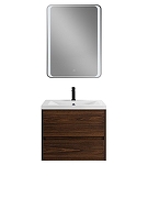 Тумба под раковину Art&Max Family M 58 Family-M-580-2C-SO-BO подвесная цвет Дуб бурбон-4