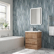 Тумба под раковину Art&Max Family M 58 FAMILY-M-580-3C-PIA-HG цвет Дуб Харбор золотой-1