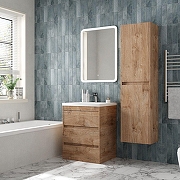 Тумба под раковину Art&Max Family M 58 FAMILY-M-580-3C-PIA-HG цвет Дуб Харбор золотой-2