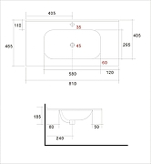 Раковина Art&Max 80 AM7110-80 цвет Белый-3