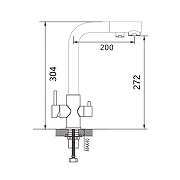 Смеситель для кухни Maretti Project Gold PG31RZF15 цвет Золотой сатин-1