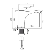 Смеситель для раковины Splenka S54.10.03 цвет Золото матовое-12