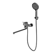 Смеситель для ванны Splenka S54.22.09 универсальный цвет Графит матовый