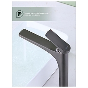 Смеситель для раковины Splenka S54.15.09 цвет Графит матовый-4