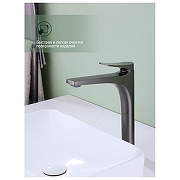 Смеситель для раковины Splenka S54.15.09 цвет Графит матовый-6