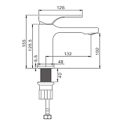 Смеситель для раковины Splenka S55.10.03 цвет Золото матовое-12