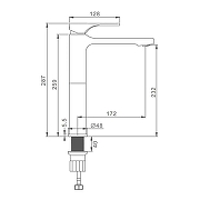 Смеситель для раковины Splenka S55.15.03 цвет Золото матовое-1