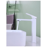 Смеситель для раковины Splenka S55.15.08 цвет Белый матовый-3