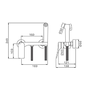Гигиенический душ со смесителем Splenka S54.51 цвет Хром-1