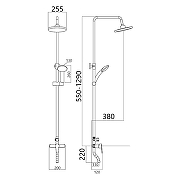 Душевая система Maretti Aria AR21RYN845 цвет Хром-4