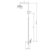 Душевая система Splenka S55.24.09 цвет Графит матовый-1