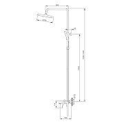 Душевая система Splenka S54.24.08 цвет Белый матовый-1