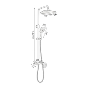 Душевая система Maretti Torino-GR TR21RYN323 цвет Графит-4