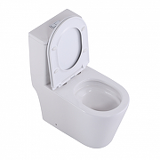 Унитаз моноблок CeramaLux TR2178MN(TR866MN) цвет Белый с сиденьем Микролифт-1