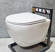 Унитаз биде CeramaLux TR-0199BD подвесной цвет Белый с сиденьем Микролифт-1