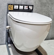 Унитаз биде CeramaLux TR-0199BD подвесной цвет Белый с сиденьем Микролифт-2