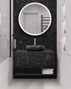 Тумба под раковину LIGRON Лафонтэ 80 Тум Cr Лаф 8002148 подвесная цвет Везувио-2