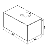 Тумба под раковину LIGRON Лафонтэ 80 Тум Cr Лаф 8002148 подвесная цвет Везувио-3