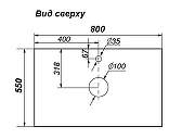 Тумба под раковину LIGRON Лафонтэ 80 Тум Cr Лаф 8002148 подвесная цвет Везувио-4