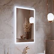 Зеркало Alavann Emma 50 ALV0062016 с подсветкой цвет Белый с сенсорным выключателем и подогревом-1