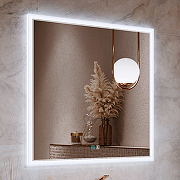 Зеркало Alavann Emma 70 ALV0064017 с подсветкой цвет Белый с сенсорным выключателем и подогревом-1