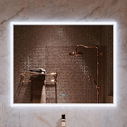 Зеркало Alavann Emma 100 ALV0060001 с подсветкой цвет Белый с сенсорным выключателем