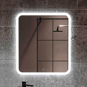 Зеркало Alavann Anna 70 ALV0018001 с подсветкой цвет Белый с сенсорным выключателем