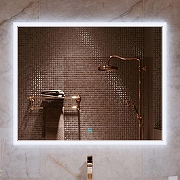 Зеркало Alavann Emma 90 ALV0066001 с подсветкой цвет Белый с сенсорным выключателем